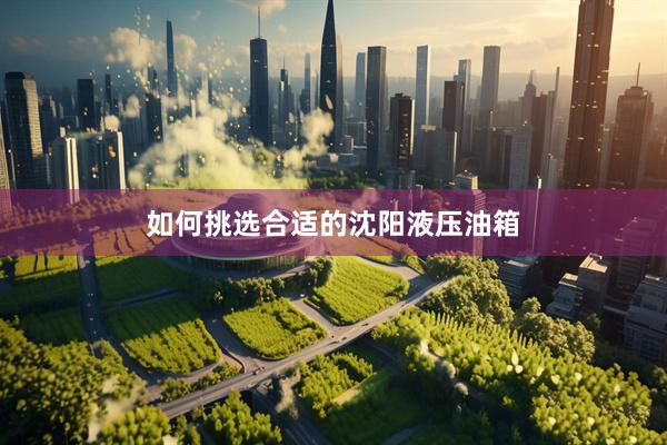 如何挑选合适的沈阳液压油箱